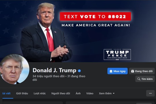 Meta khôi phục quyền truy cập tài khoản Facebook cho ông Trump