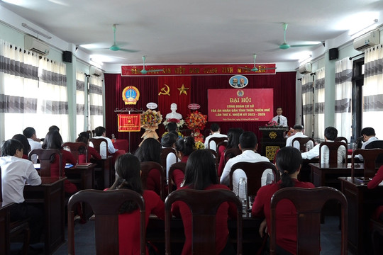 TAND tỉnh TT-Huế: Tổ chức Đại hội Công đoàn cơ sở  lần thứ X, nhiệm kỳ 2023-2028