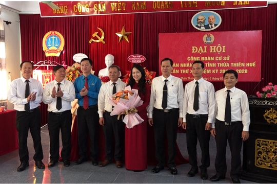TAND tỉnh TT-Huế: Tổ chức Đại hội Công đoàn cơ sở lần thứ X, nhiệm kỳ 2023-2028