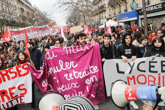 Tin vắn thế giới ngày 12/2: Hàng trăm nghìn người trên toàn nước Pháp tuần hành gây áp lực về cải cách lương hưu