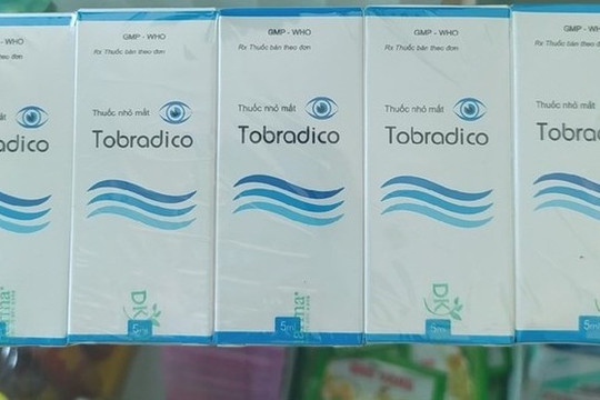 Thu hồi lô thuốc nhỏ mắt Tobradico kém chất lượng