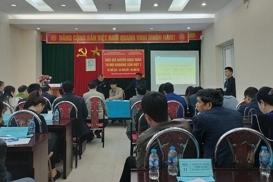 Công bố quyền khai thác 10 mỏ khoáng sản tại Thanh Hóa