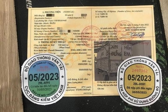 Cảnh báo tình trạng mua bán, sử dụng tem đăng kiểm xe giả