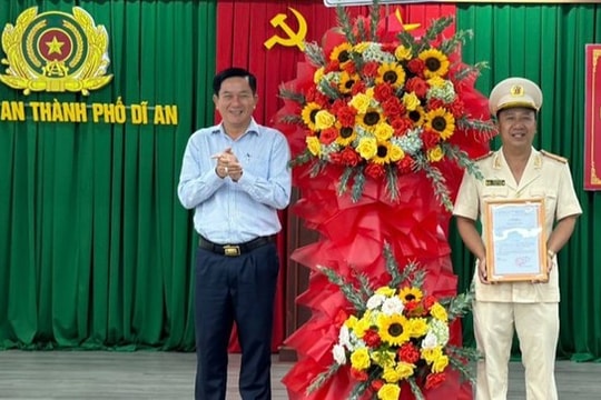 Bổ nhiệm Trưởng Công an TP Dĩ An