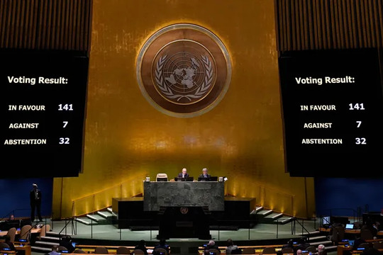 Đại hội đồng Liên hợp quốc thông qua nghị quyết kêu gọi chấm dứt xung đột Nga - Ukraine