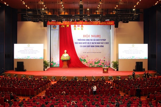 Chùm ảnh khai mạc Hội nghị triển khai công tác cải cách tư pháp