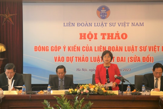 Hội thảo đóng góp ý kiến cho dự thảo Luật Đất đai (sửa đổi)