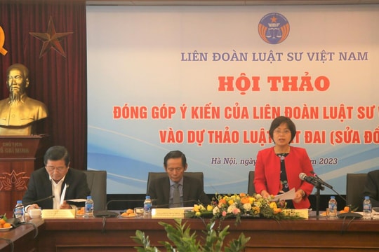 Hội thảo đóng góp ý kiến cho dự thảo Luật Đất đai (sửa đổi)