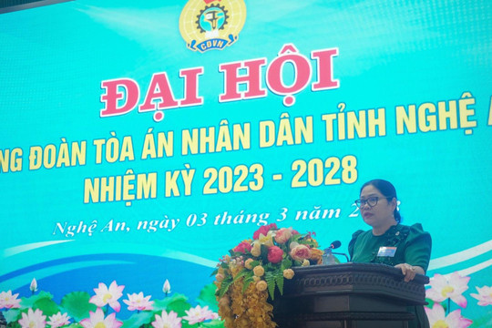 TAND tỉnh Nghệ An tổ chức Đại hội công đoàn nhiệm kỳ 2023 - 2028