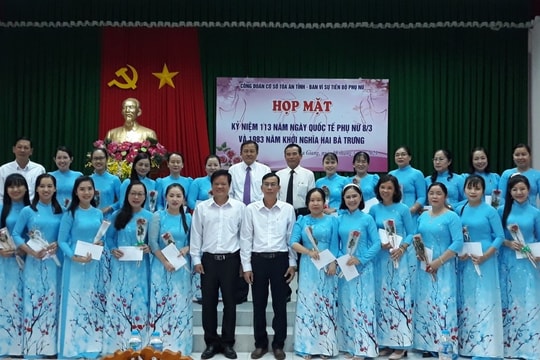 TAND tỉnh Hậu Giang tổ chức họp mặt nhân kỷ niệm ngày Quốc tế Phụ nữ