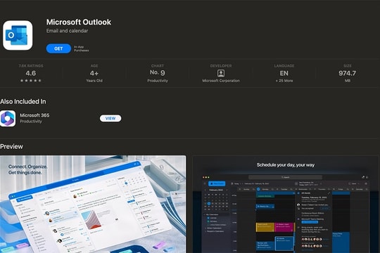 Microsoft miễn phí ứng dụng Outlook cho nền tảng Mac