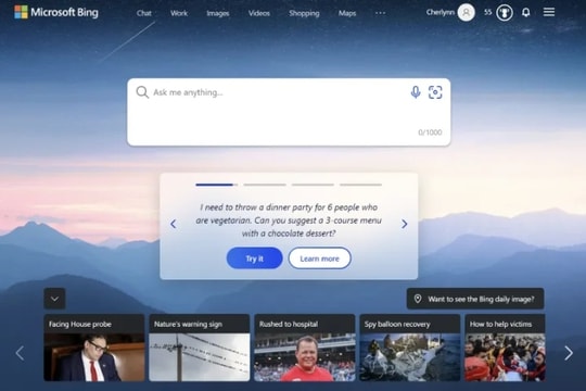 Microsoft Bing vượt mốc 100 triệu người dùng hằng ngày