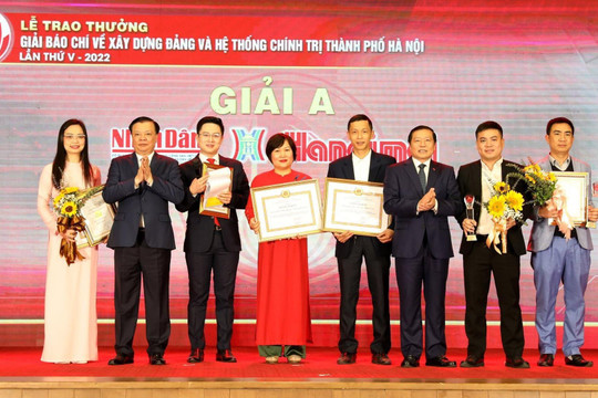 Hà Nội trao giải báo chí về xây dựng Đảng và hệ thống chính trị