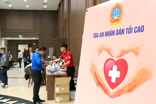 TANDTC tổ chức hiến máu “Giọt hồng nhân ái 2023”