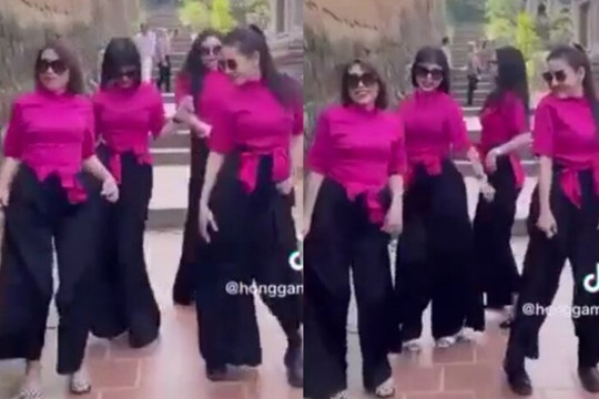 4 phụ nữ quay clip nhảy phản cảm tại chùa Bổ Đà