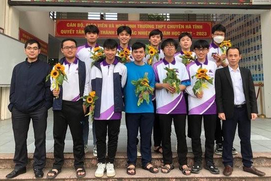 Hà Tĩnh đứng thứ hai cả nước về số học sinh đoạt giải Nhất 