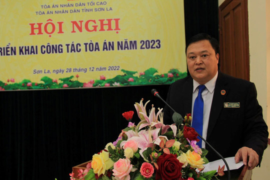 TAND tỉnh Sơn La: Tiếp tục nâng cao chất lượng xét xử, tổ chức tốt phiên tòa trực tuyến