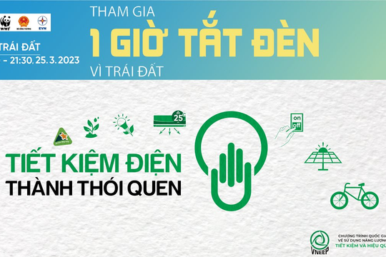 EVNHANOI triển khai nhiều hoạt động hưởng ứng Chiến dịch Giờ trái đất năm 2023