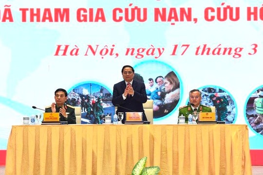 Thủ tướng gặp mặt đoàn công tác tham gia cứu nạn, cứu hộ tại Thổ Nhĩ Kỳ