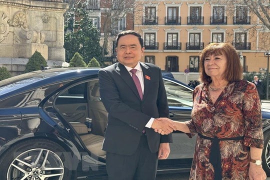 Phó Chủ tịch Quốc hội Trần Thanh Mẫn hội đàm với lãnh đạo lưỡng viện Tây Ban Nha