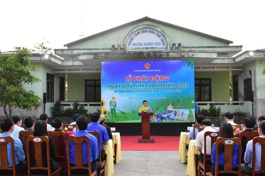 TT-Huế: Phát động ngày Chủ nhật xanh năm 2023