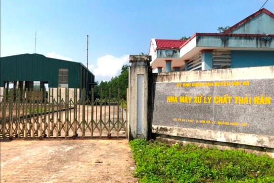 Nhà máy xử lý chất thải rắn xây xong “đắp chiếu”