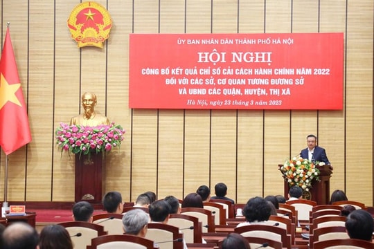 Hà Nội công bố Chỉ số cải cách hành chính năm 2022