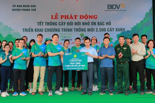 BIDV trồng cây xanh tại Lai Châu