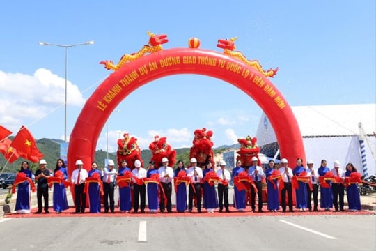 Khánh thành dự án đường giao thông Quốc lộ 1A đến Đầm Môn