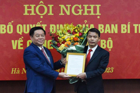 Ông Vũ Thanh Mai làm Phó Trưởng Ban Tuyên giáo Trung ương