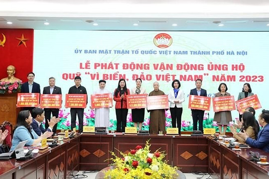Hà Nội: Gần 31 tỷ đồng đăng ký ủng hộ Quỹ 'Vì biển, đảo Việt Nam'