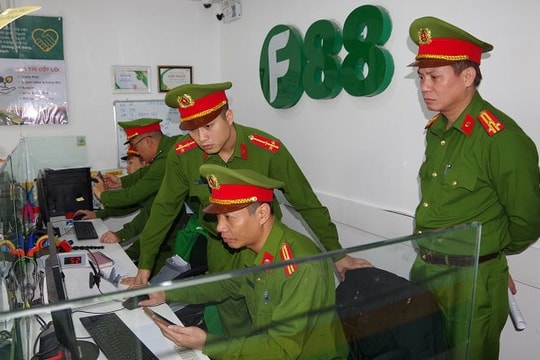 Công an kiểm tra các chi nhánh của F88 ở Hà Nam