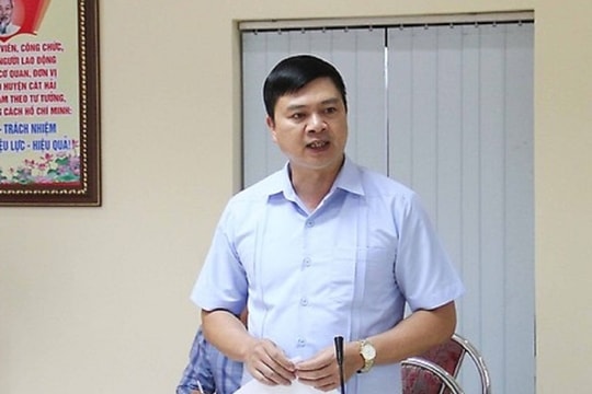 Chủ tịch UBND huyện Cát Hải  bị phê bình 2 lần trong tháng