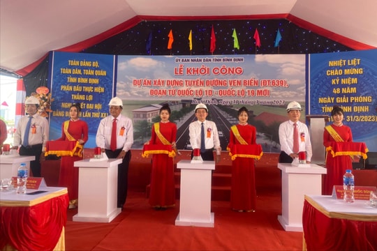 Bình Định: Khởi công tuyến đường ven biển với vốn đầu tư gần 1.500 tỷ