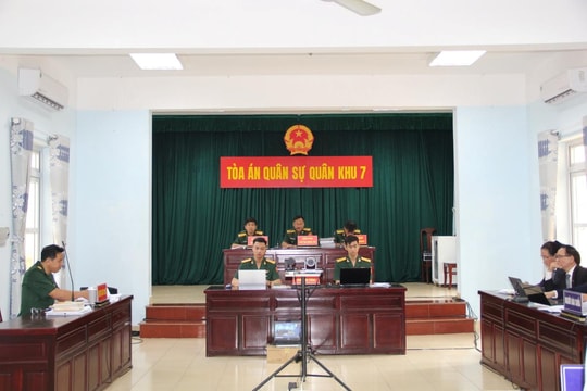 Tòa án quân sự Quân khu 7: Coi trọng chất lượng, hiệu quả công tác xét xử và thi hành án hình sự