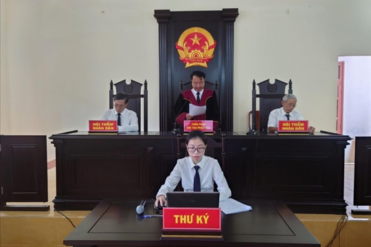 TAND huyện Krông Ana xét xử trực tuyến, rút kinh nghiệm 3 vụ án