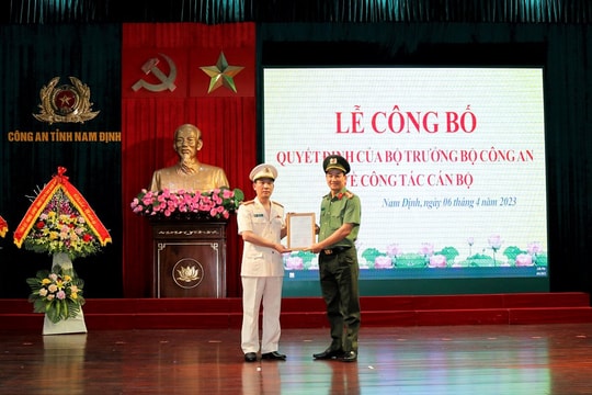 Thượng tá Phan Văn Lý làm Phó Giám đốc Công an tỉnh Nam Định