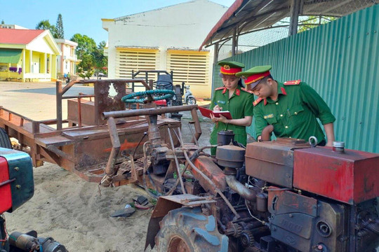 Bắt giữ hai đối tượng trộm cắp xe công nông