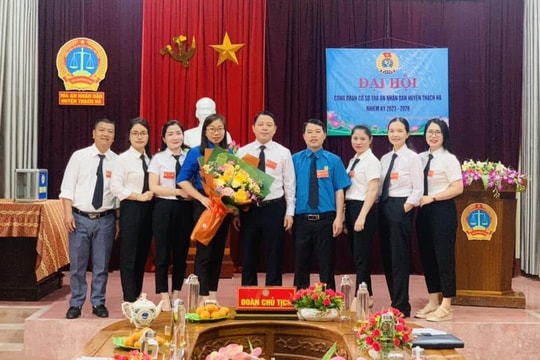 TAND huyện Thạch Hà tổ chức Đại hội Công đoàn cơ sở nhiệm kỳ 2023 - 2028