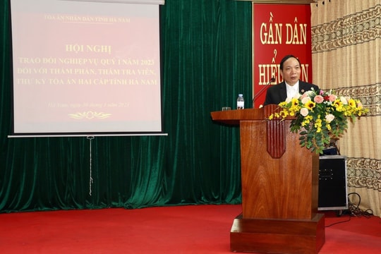TAND tỉnh Hà Nam tập huấn và trao đổi nghiệp vụ