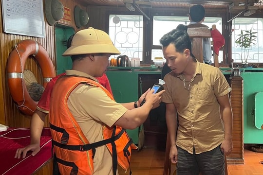 Xử lý 13 lái tàu, thuyền và thuyền viên vi phạm nồng độ cồn