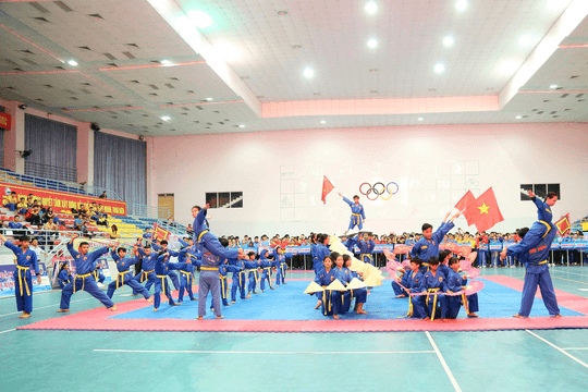Sôi động lễ khai mạc giải vô địch các đội mạnh Vovinam toàn quốc lần thứ 14 tại Bình Dương