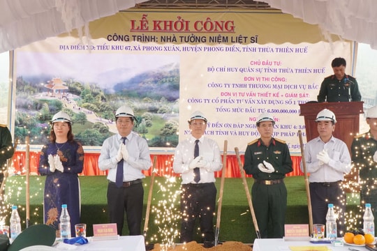 Khởi công xây dựng nhà tưởng niệm tại Thủy điện Rào Trăng 3