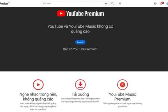 YouTube chính thức thu phí xem video không quảng cáo tại Việt Nam