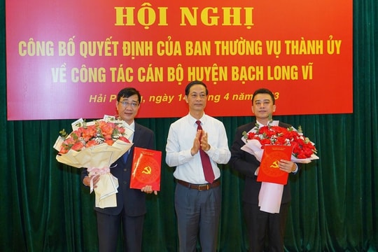 Điều động, bổ nhiệm lãnh đạo huyện đảo Bạch Long Vĩ, Hội Nông dân TP Hải Phòng