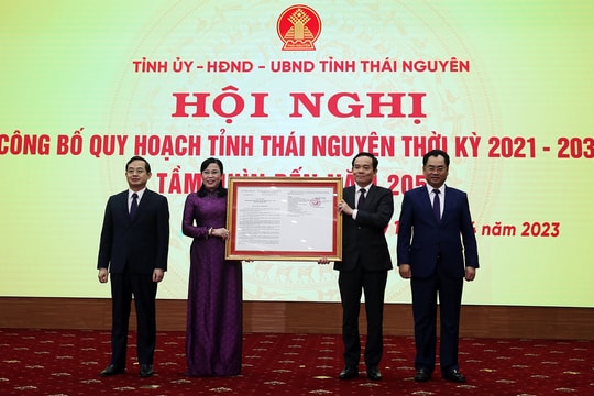 Công bố quy hoạch tỉnh Thái Nguyên thời kỳ 2021-2030, tầm nhìn 2050