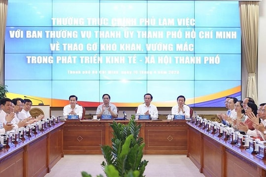 Tháo gỡ khó khăn, vướng mắc để Thành phố Hồ Chí Minh phát triển nhanh và bền vững