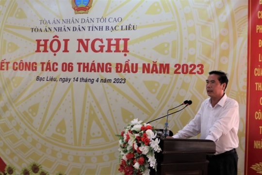 TAND hai cấp tỉnh Bạc Liêu sơ kết công tác 6 tháng đầu năm