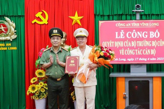 Vĩnh Long: Bổ nhiệm Đại tá Nguyễn Thanh Phong làm Phó Giám đốc Công an tỉnh