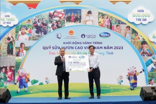 Vinamilk & Quỹ sữa Vươn cao Việt Nam khởi động hành trình thứ 16 tại Quảng Ninh